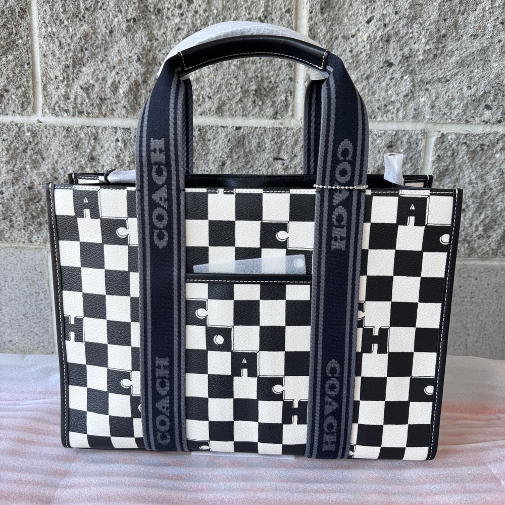 NWT coach Smith Tote With Checkerboard Print CR101 - Picture 3 of 12